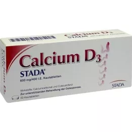 CALCIUM D3 STADA 600 mg/400 UI comprimidos masticables, 50 unidades