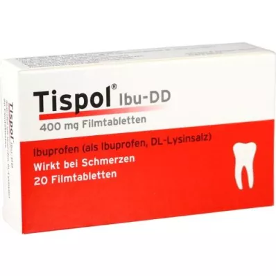 TISPOL Ibu DD tabletas recubiertas con película, 20 piezas