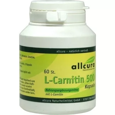 L-CARNITIN KAPSELN 500, 60 unidades