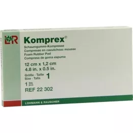 KOMPREX Gomaespuma compr. talla 1 en forma de riñón, 1 pieza