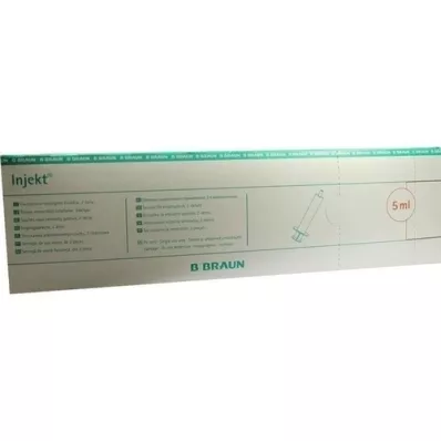 INJEKT Jeringa individual 5 ml LL céntrica PVC-libre, 100X5 ml
