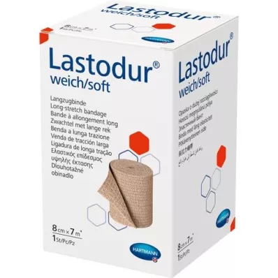 LASTODUR Vendaje suave 8 cm x 7 m, 1 pieza