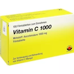 VITAMIN C 1000 tabletas recubiertas con película, 100 piezas