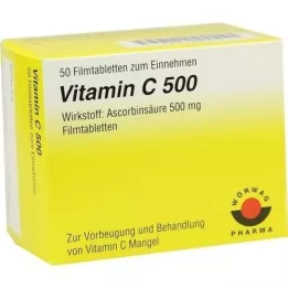 VITAMIN C 500 tabletas recubiertas con película, 50 piezas