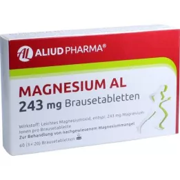 MAGNESIUM AL 243 mg comprimidos efervescentes, 60 unidades