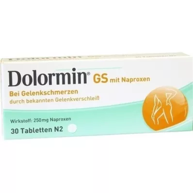 DOLORMIN GS con tabletas de naproxeno, 30 piezas