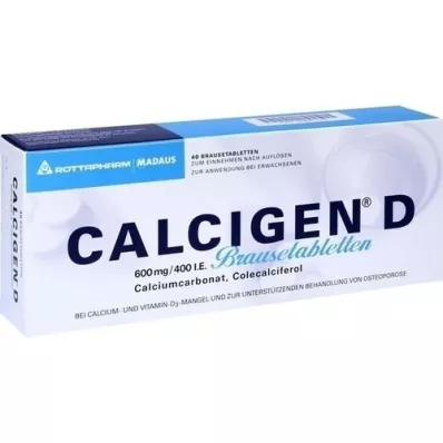 CALCIGEN D 600 mg/400 UI comprimidos efervescentes, 40 unidades