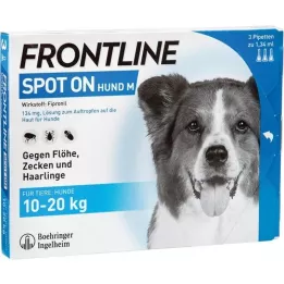 FRONTLINE Solución Spot on H 20 para perros, 3 piezas