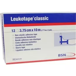 LEUKOTAPE Clásico 3,75 cm x 10 m azul, 12 piezas
