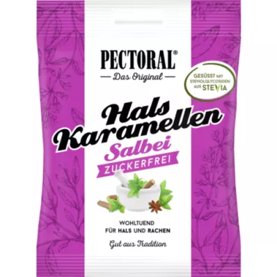 PECTORAL Caramelos de salvia sin azúcar, 60 g