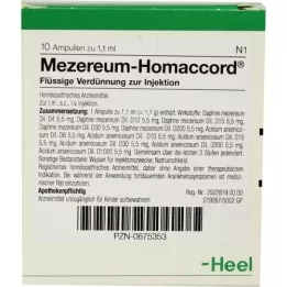 MEZEREUM HOMACCORD Ampollas, 10 piezas