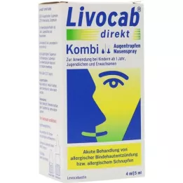 LIVOCAB combinación directa 4 ml colirio + 5 ml spray nasal, 1 p