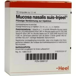 MUCOSA ampollas nasalis suis Injeel, 10 piezas