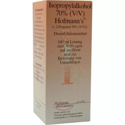 ISOPROPYLALKOHOL 70% V/V de Hofmann, 100 ml