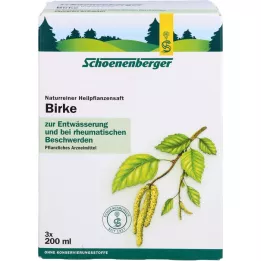 BIRKENSAFT Zumos de plantas medicinales Schoenenberger, 3X200 ml