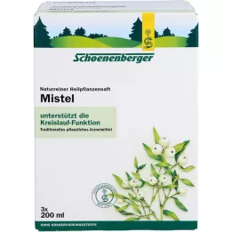 MISTEL SAFT Zumos de plantas medicinales Schoenenberger, 3X200 ml