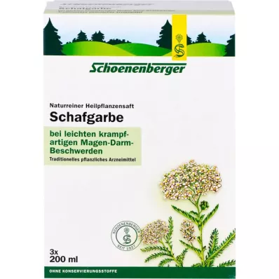 SCHAFGARBENSAFT Zumos de plantas medicinales Schoenenberger, 3X200 ml