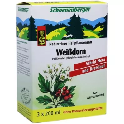 WEISSDORN SAFT Zumos de plantas medicinales Schoenenberger, 3X200 ml