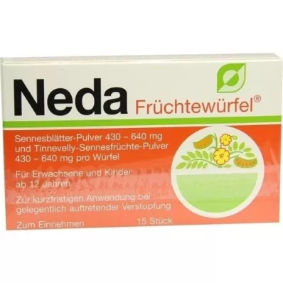 NEDA Cubos de fruta, 15 piezas