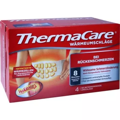 THERMACARE Fundas traseras S-XL para aliviar el dolor, 4 piezas
