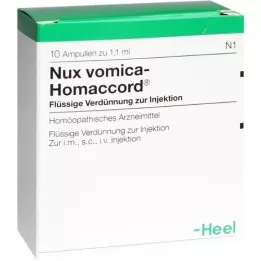 NUX VOMICA HOMACCORD Ampollas, 10 piezas