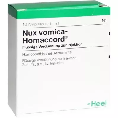 NUX VOMICA HOMACCORD Ampollas, 10 piezas