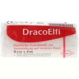 DRACOELFI vendaje elástico de fijación 8 cm x 4 m krep.cello, 1 pieza