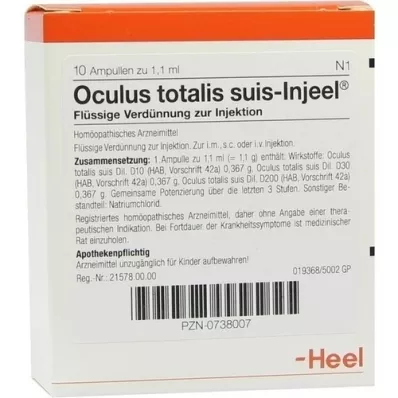 OCULUS Totalis Suis Injeel ampollas, 10 piezas
