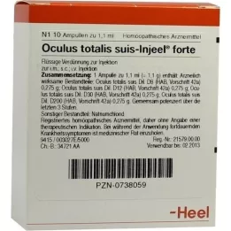 OCULUS Totalis Suis Injeel Forte Ampollas, 10 PCS