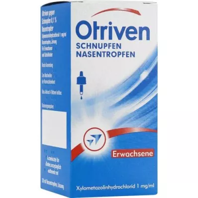 OTRIVEN Gotas nasales al 0,1% para adultos y médicos escolares, 20 ml