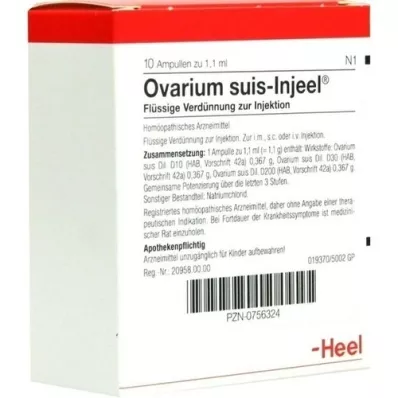 OVARIUM SUIS Ampollas Injeel, 10 piezas