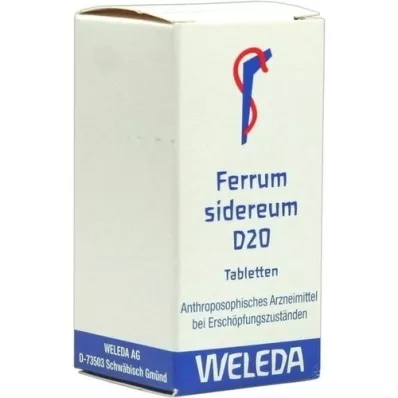 FERRUM SIDEREUM D 20 tabletas, 80 piezas