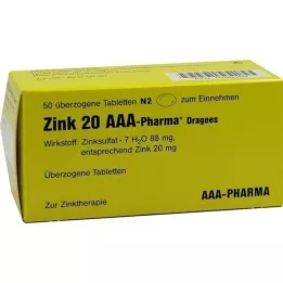 ZINK 20 AAA-Grageas farmacéuticas, 50 piezas