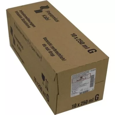 KOCHSALZLÖSUNG Frasco de vidrio 0,9% Fresenius, 10X250 ml