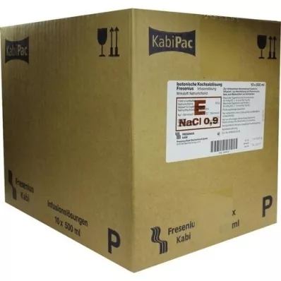 KOCHSALZLÖSUNG Frasco de plástico 0,9% Fresenius, 10X500 ml