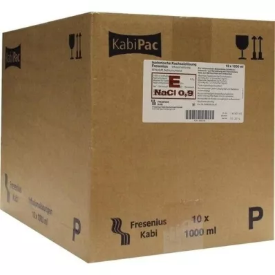 KOCHSALZLÖSUNG Frasco de plástico 0,9% Fresenius, 10X1000 ml