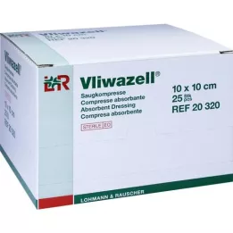 VLIWAZELL Compresas de succión estériles 10x10 cm, 25 piezas