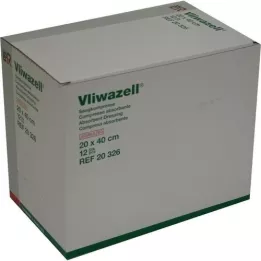 VLIWAZELL Compresas de succión estériles 20x40 cm, 12 piezas