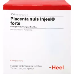 PLACENTA SUIS Ampollas Injeel Forte, 100 piezas
