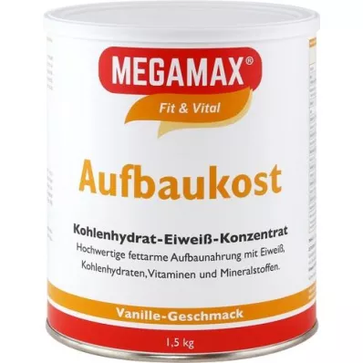 MEGAMAX Vainilla nutricional en polvo, 1,5 kg