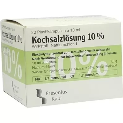 KOCHSALZLÖSUNG Solución para perfusión concentrada al 10%, 20X10 ml KOCHSALZLÖSUNG Solución para perfusión concentrada al 10%, 20X10 ml