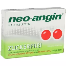 NEO-ANGIN Pastillas para la garganta sin azúcar, 24 unidades