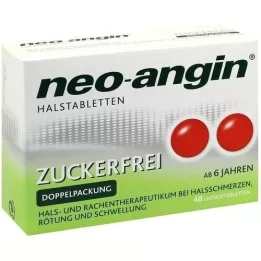 NEO-ANGIN Pastillas para la garganta sin azúcar, 48 piezas