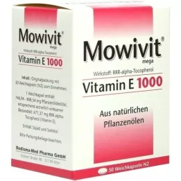 MOWIVIT Vitamina E 1000 cápsulas, 50 piezas