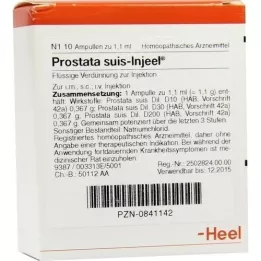 PROSTATA SUIS Ampollas Injeel, 10 piezas