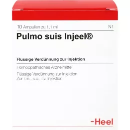 PULMO SUIS Ampollas Injeel, 10 piezas