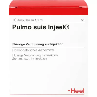 PULMO SUIS Ampollas Injeel, 10 piezas