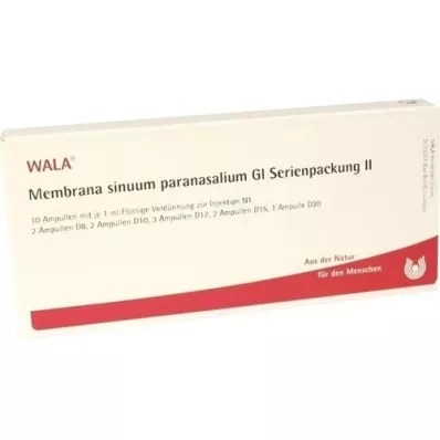 paquete serieMEMBRANA sinuum paransalium GL .2 amperios, 10X1 ml