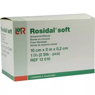 ROSIDAL Vendaje suave 10x0,2 cmx2 m, 2 piezas