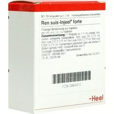 REN Suis Injeel Forte ampollas, 10 piezas